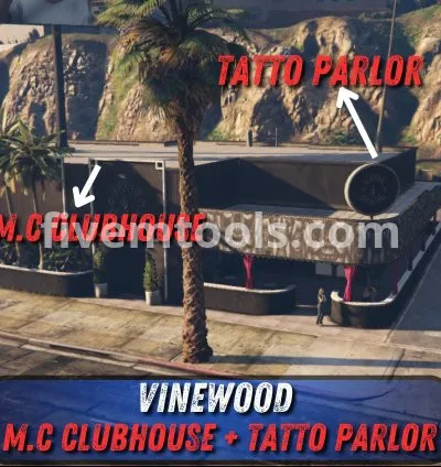 Vinewood MC Club + Tattoo MLO – FiveM Biker Clubhouse & Tattoo Parlor Map