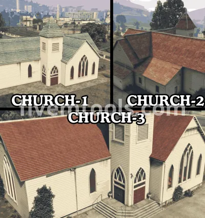 FiveM Church MLO Pack | 3 Church Interiors | Religion Roleplay Locations | FiveM Ready & Optimized